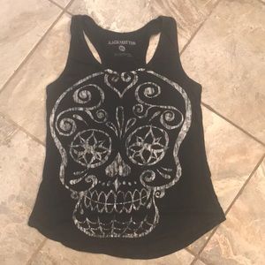 Racer back- sugar skull tank. 💀